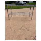 Set of 3 Metal Wire Shelving Units for Storage