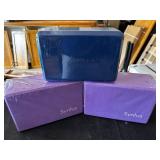 Set of 3 Sealed Yoga Blocks: Gaiam & Syntus