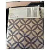Set of 2 Sealed Curtain Panels - Patterned and Solid Design