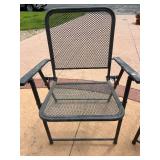 Set of 2 Outdoor Metal Mesh Folding Chairs