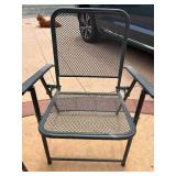 Set of 2 Outdoor Metal Mesh Folding Chairs
