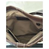 Like New Coach Brown Leather Shoulder Bag with Dust Cover