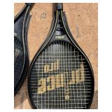 Collection of 3 Vintage Tennis Rackets: Wilson, Pro Kennex, Prince