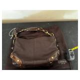 Like New Coach Brown Leather Handbag with Dust Bag