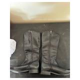 Munro Black Leather Boots Size 9M
