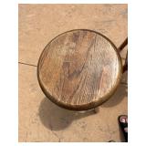 Set of 3 Wooden Bar Stools