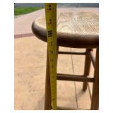 Set of 3 Wooden Bar Stools