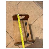 Vintage Wooden Toy Box with Teddy Bear