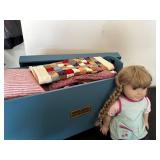 Vintage Pleasant Company American Girl Kirsten Doll with American Girl Trunk, Accessories and Furniture