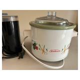 Kitchen Appliance Set with Glass Mixing Bowl, Slow Cooker, Coffee Grinder, Sunbeam Crock and Cookie Mold