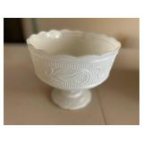 E.O. Brody Company Milk Glass Compote Vase