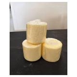 Set of Black Candle Holders and Ivory Candles