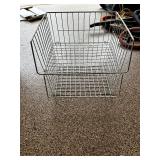 Collection of Metal Wire Storage Baskets and Shelves