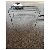Collection of Metal Wire Storage Baskets and Shelves