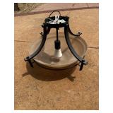 Used Ceiling Light Fixture with Frosted Glass Shade