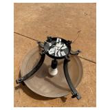 Used Ceiling Light Fixture with Frosted Glass Shade