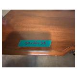 Vintage Wooden Buffet Sideboard with Brass Handles