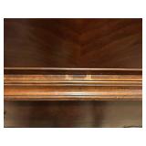 Antique Mahogany Three-Drawer Dresser with Brass Handles