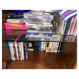 Large Collection of DVDs, CDs, and VHS Tapes
