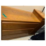 Wooden Dresser with Drawers and Shelves - Perfect for a changing table