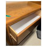 Wooden Dresser with Drawers and Shelves - Perfect for a changing table