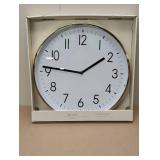 19" Plastic Mirrored Wall Clock Brass - Contemporary Round Analog Display