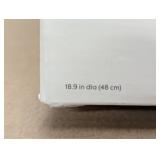 19" Plastic Mirrored Wall Clock Brass - Contemporary Round Analog Display