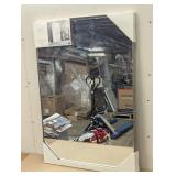 24" x 36" Infinity Mantle Mirror Brass