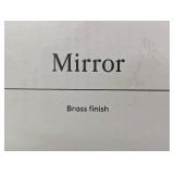 24" x 36" Infinity Mantle Mirror Brass