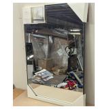 24" x 36" Infinity Mantle Wall Mirror Black