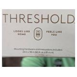 24" x 36" Infinity Mantle Wall Mirror Black