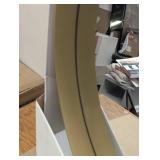 30" Flush Mount Round Decorative Wall Mirror