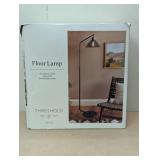 Smoked Glass Floor Lamp Black - Threshold™