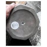 Octagon Concrete Planter Gray - 10"