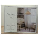 Metal Floor Lamp with Green Pleated Plaid Shade - Threshold™ designed with Studio McGee