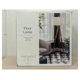 Oak Wood Tripod Floor Lamp Dark Brown - Threshold™