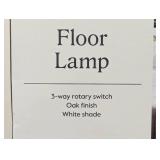 Oak Wood Tripod Floor Lamp Dark Brown - Threshold™