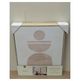 (Set of 2) 20" x 24" Abstract Shapes Framed Canvas Brown - Threshold™ designed with Studio McGee