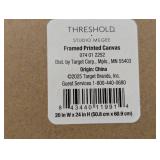 (Set of 2) 20" x 24" Abstract Shapes Framed Canvas Brown - Threshold™ designed with Studio McGee