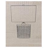 Deondra Metal Table Lamp Gray: Contemporary Design, Whitewash Finish