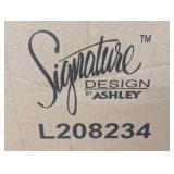 Deondra Metal Table Lamp Gray: Contemporary Design, Whitewash Finish