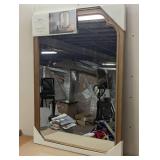 30" x 42" French Country Wall Mirror - Pine Finish