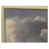 30"x30" Clouds Framed Canvas