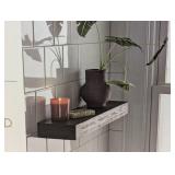 24" Floating Wood Shelf - Threshold™ - Black