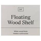 24" Floating Wood Shelf - Threshold™ - White