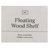 36" Floating Wood Shelf - Threshold™ - Black