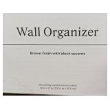 17"x14" Wall Organizer Brown/Black