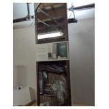 20" x 65" Wood Ladder Standing Mirror Brown - Threshold™: Easel Back, Full Body, Floor-Length - Cosmetic on Frame