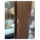 20" x 65" Wood Ladder Standing Mirror Brown - Threshold™: Easel Back, Full Body, Floor-Length - Cosmetic on Frame