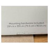 36"x30" Mid-Century Metal Wall Décor Gold - Threshold™: Abstract Art, Horizontal/Vertical Display